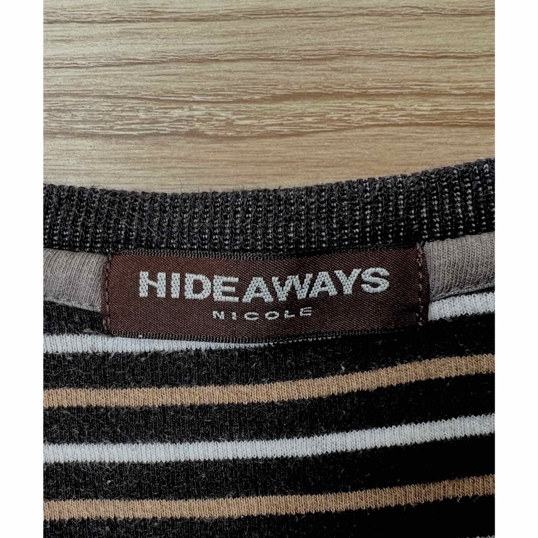 HIDEAWAY(ハイダウェイ)のWフェイスニットの「HIDEAWAY」初夏に最適なコットンセーター メンズのトップス(ニット/セーター)の商品写真