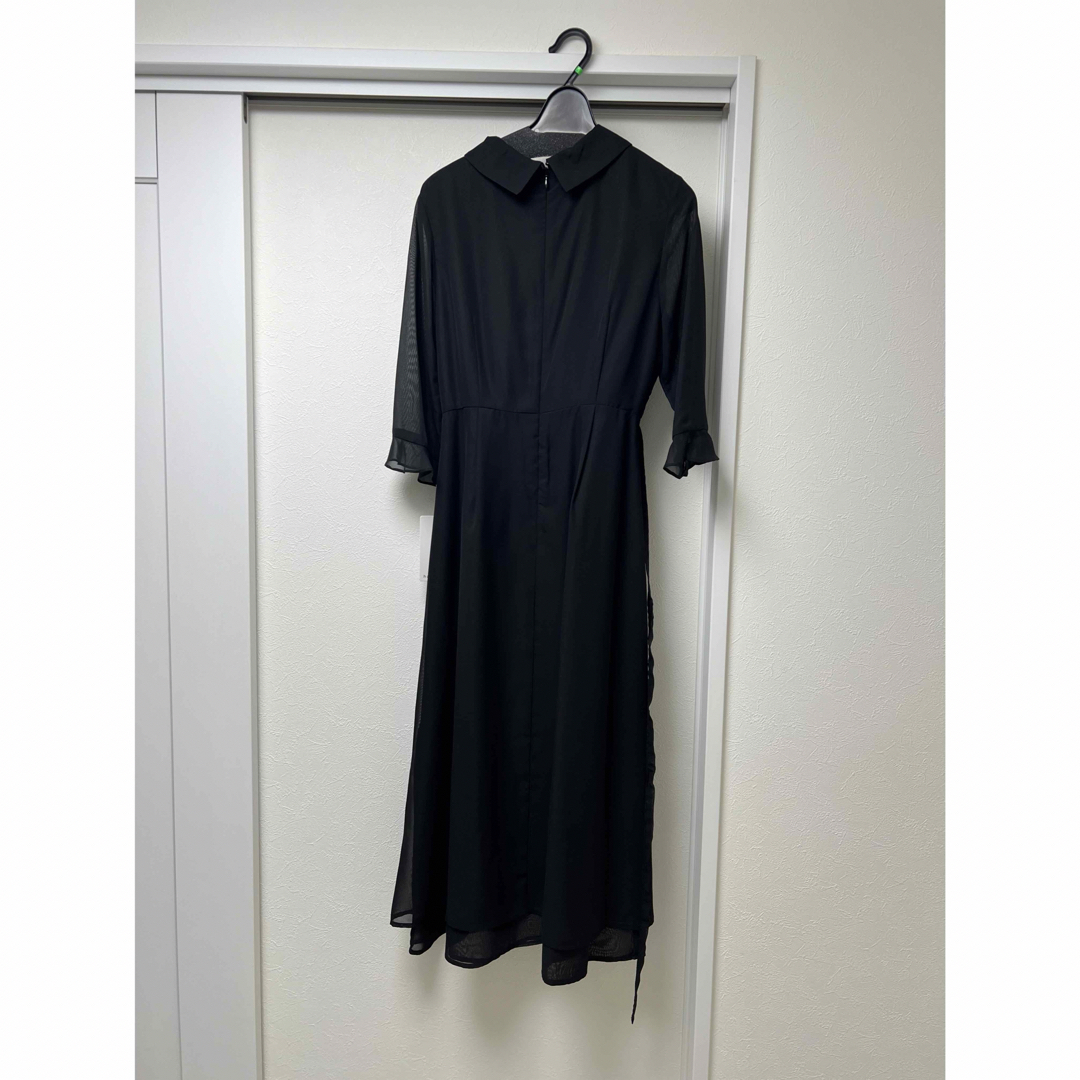 ANGELICA(アンジェリカ)の大人の女性のための ロング丈 ブラックフォーマル レディース 喪服 30代 40 レディースのフォーマル/ドレス(スーツ)の商品写真