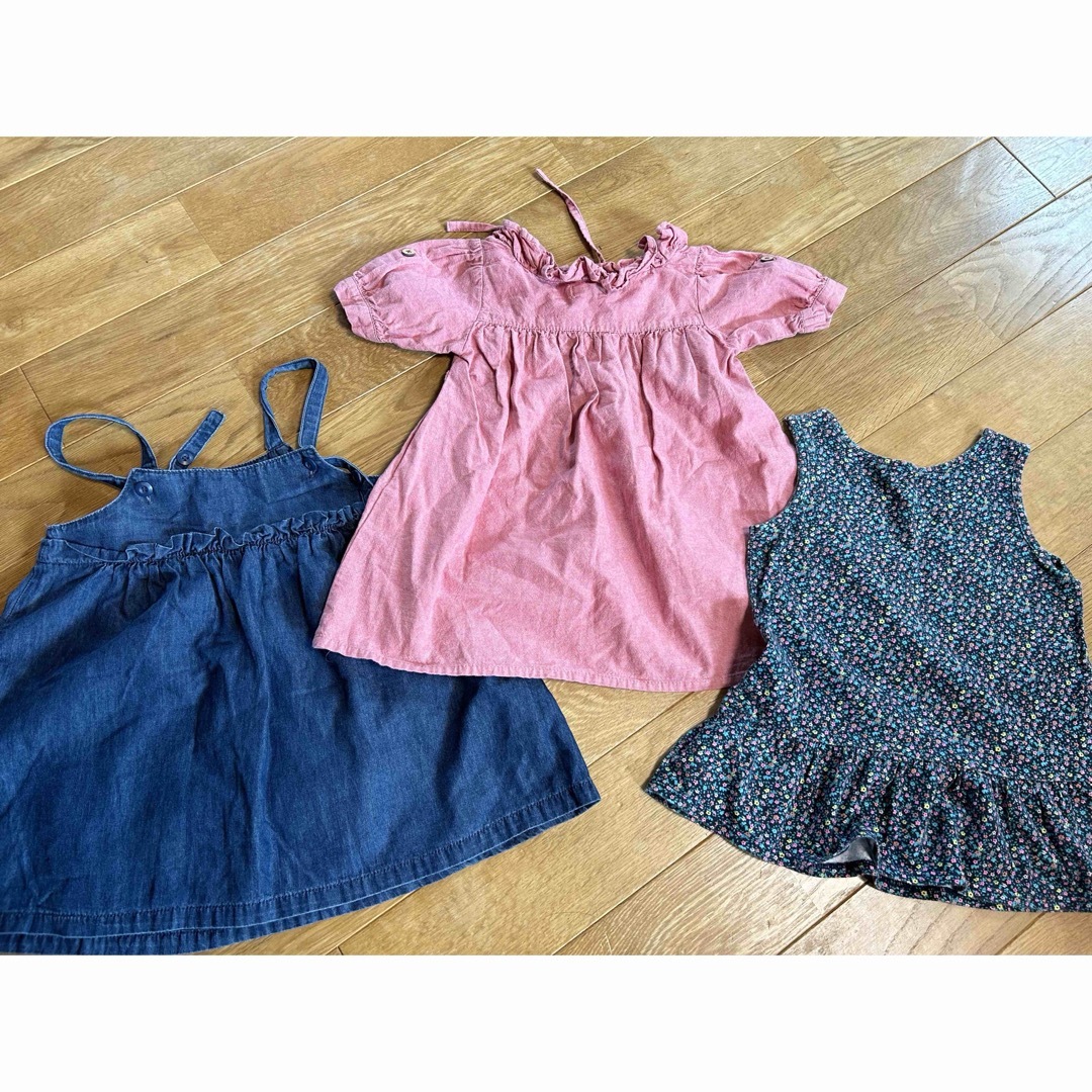 GAP(ギャップ)のGAP selaph セラフ　しまむら　80 女の子　ワンピ　スカート　Tシャツ キッズ/ベビー/マタニティのベビー服(~85cm)(ワンピース)の商品写真