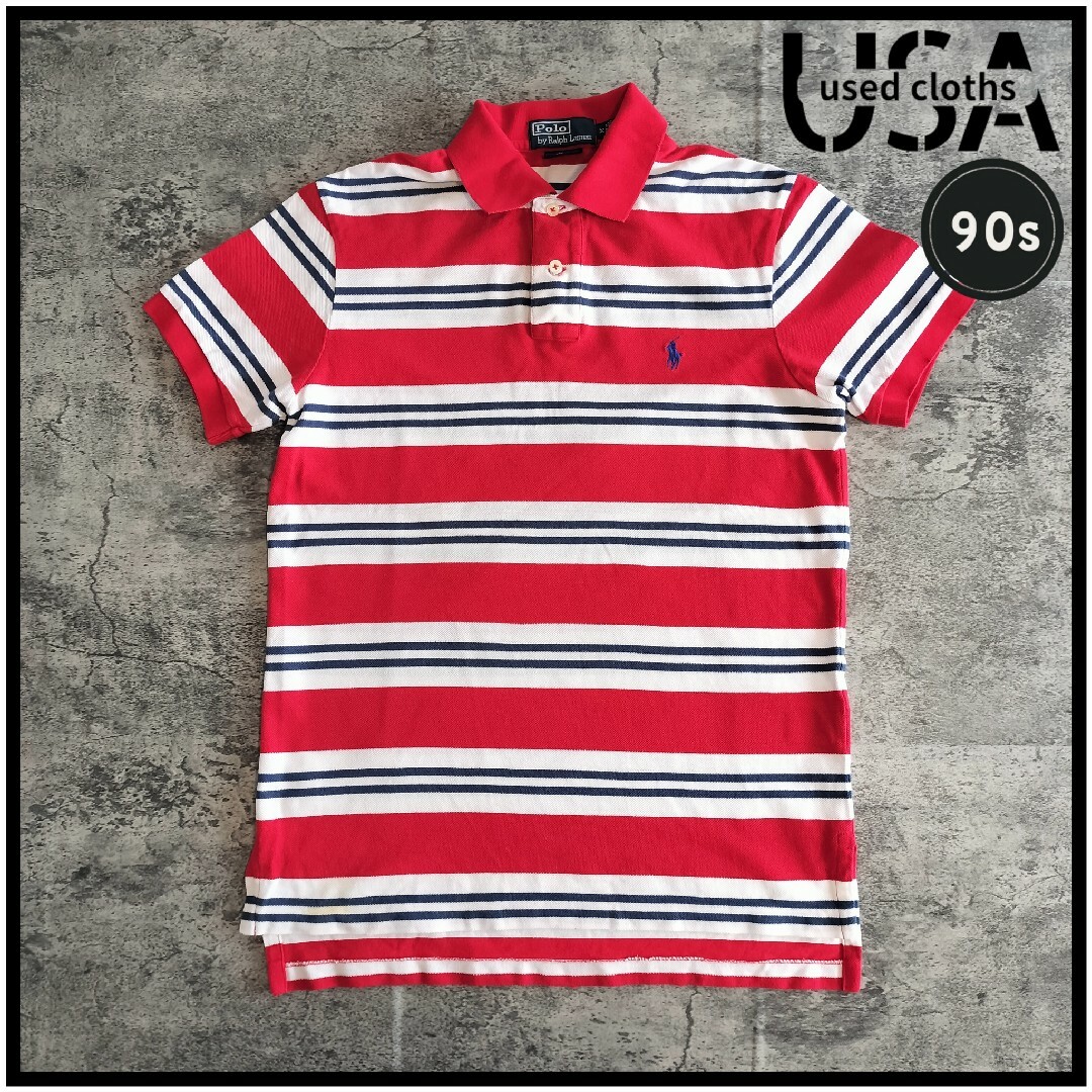 POLO RALPH LAUREN(ポロラルフローレン)の【C154】USA古着 ポロラルフローレン 90-00s 半袖ポロシャツ メンズのトップス(ポロシャツ)の商品写真