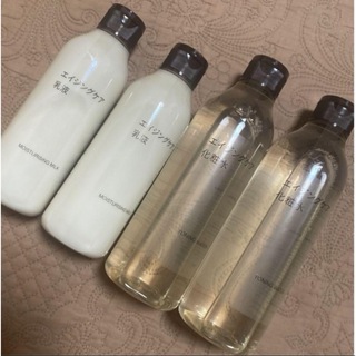 MUJI (無印良品) - 無印良品　エイジングケア化粧水300ml ２本　& 乳液200ml ２本