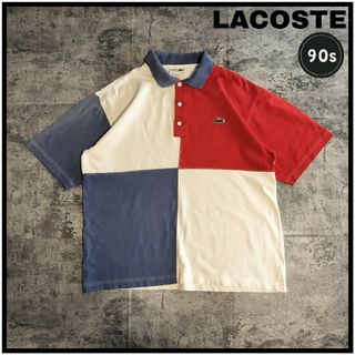 ラコステ(LACOSTE)の【C156】LACOSTE 半袖ポロシャツ 90s ビンテージ 古着(ポロシャツ)