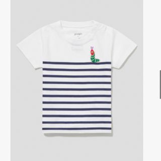 グラニフ(Design Tshirts Store graniph)のグラニフ　はらぺこあおむし　Tシャツ　コラボ　90 ストライプ(Tシャツ/カットソー)