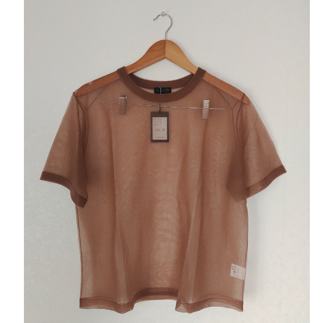 SCOT CLUB - 定価14000円♥️新品♥️Agaシアートップス ブラウンの SCOT CLUB - 定価14000円♥️新品♥️Agaシアートップス ブラウンの