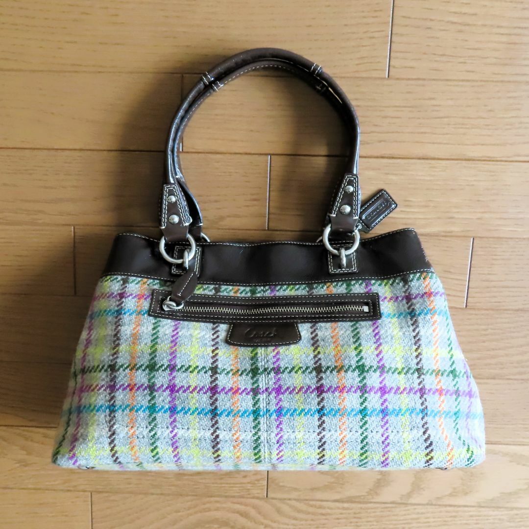 COACH - 美品 COACH コーチ ハンドバッグ マルチカラー 20×40×11cm