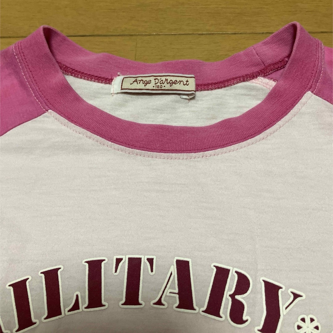 Tシャツ　ピンク　MILITARY*B   160 キッズ/ベビー/マタニティのキッズ服女の子用(90cm~)(Tシャツ/カットソー)の商品写真