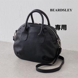 BEARDSLEY - 美品⭐️ビアズリー BEARDSLEY ラウンドミニボストンバッグ／ブラック