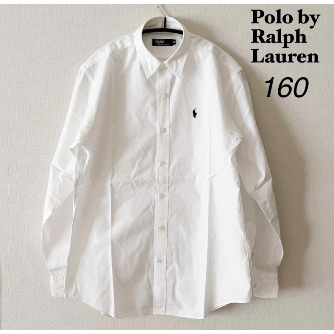 POLO RALPH LAUREN(ポロラルフローレン)のPolo by Ralph Lauren ポロバイラルフローレン　長袖シャツ　白 キッズ/ベビー/マタニティのキッズ服女の子用(90cm~)(Tシャツ/カットソー)の商品写真