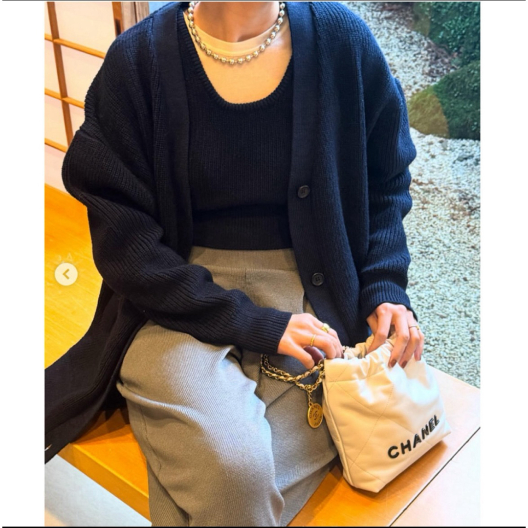 CLANE(クラネ)の新品タグ付　CLANE KNIT TUCK PANTS サイズ２ レディースのパンツ(カジュアルパンツ)の商品写真