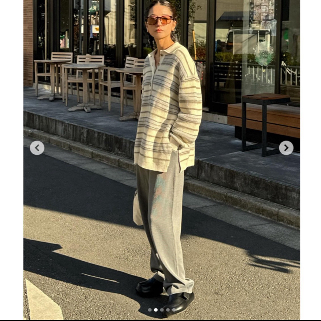 CLANE(クラネ)の新品タグ付　CLANE KNIT TUCK PANTS サイズ２ レディースのパンツ(カジュアルパンツ)の商品写真