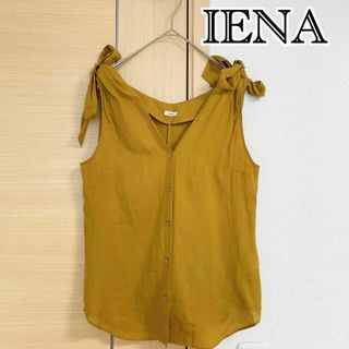 イエナ(IENA)のIENA　イエナ　ノースリーブブラウス　シャツ　イエロー(シャツ/ブラウス(半袖/袖なし))