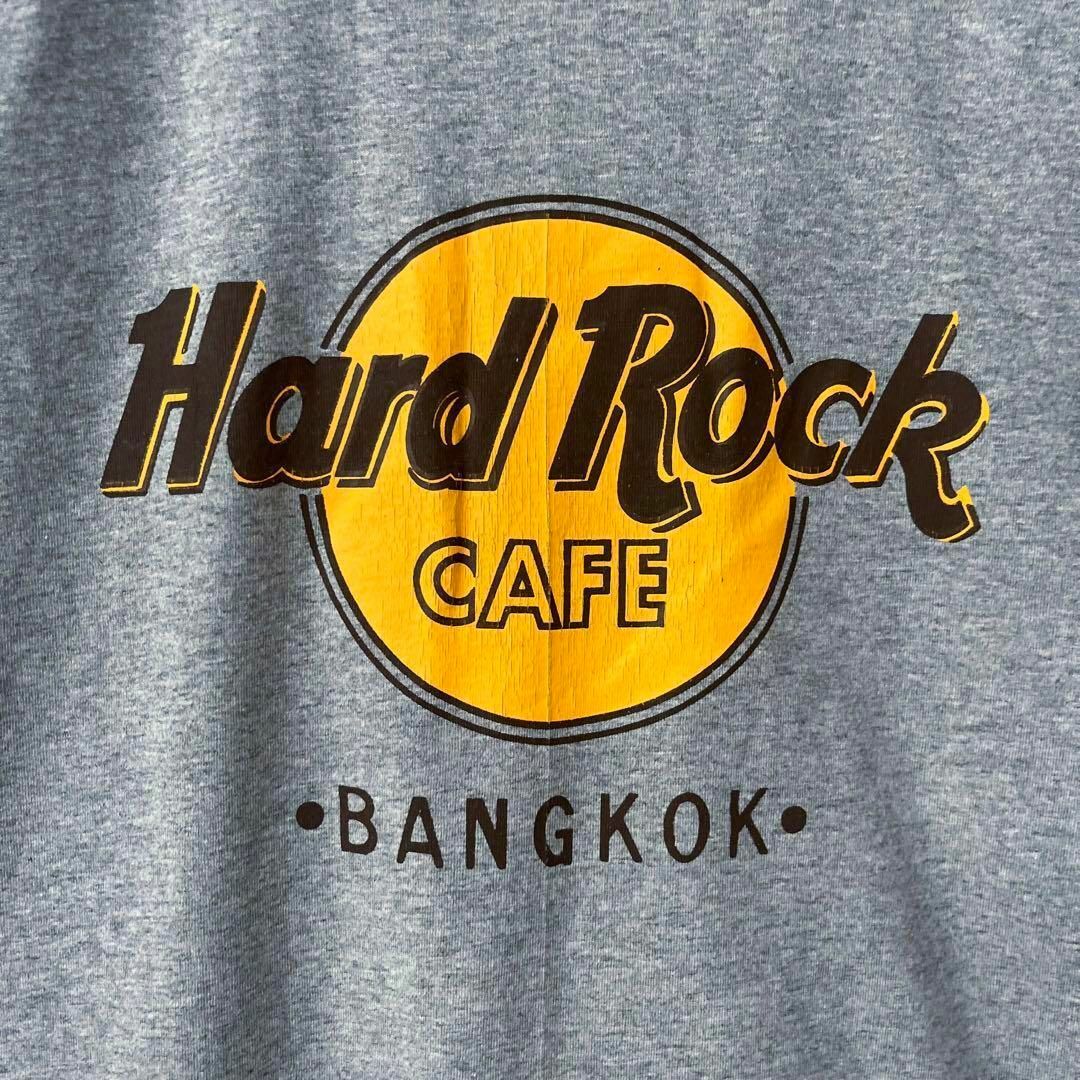 メンズ古着　HARD ROCK CAFEハードロックカフェプリントTシャツグレー メンズのトップス(Tシャツ/カットソー(半袖/袖なし))の商品写真