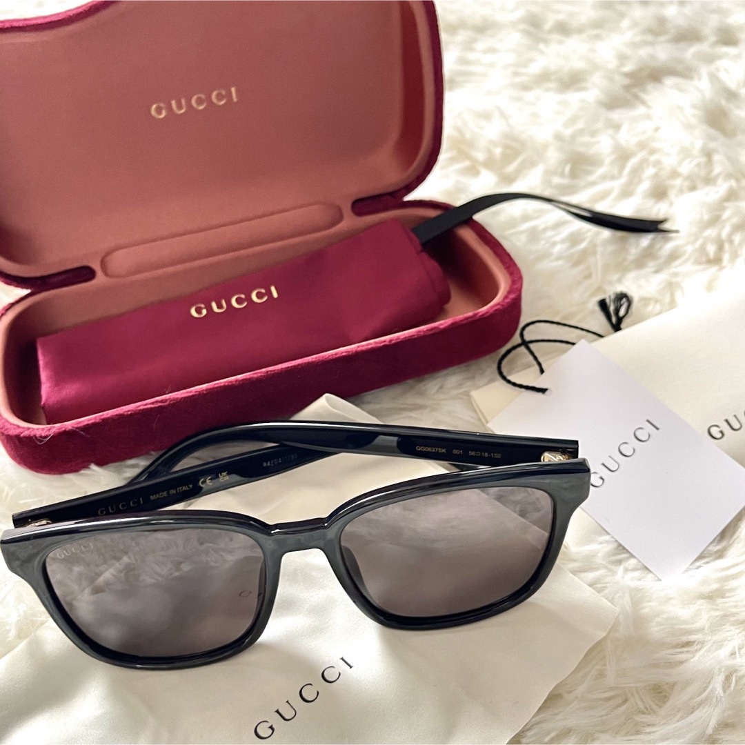 Gucci(グッチ)の【極美品】GUCCI グッチ マーモント サングラス GG0637SK ケース付 メンズのファッション小物(サングラス/メガネ)の商品写真