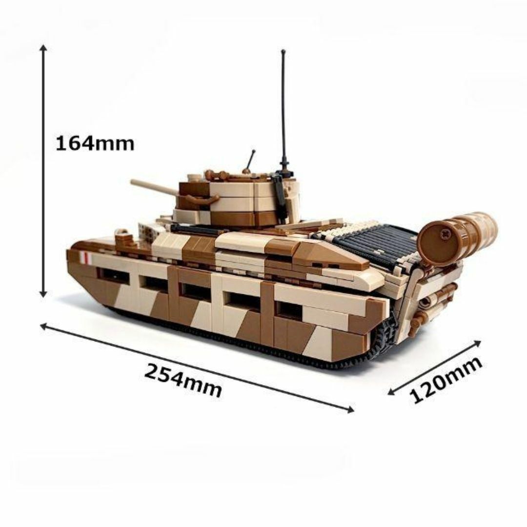 ESシリーズ イギリス マチルダ ブロック戦車 ミリタリー 戦車 キッズ/ベビー/マタニティのおもちゃ(積み木/ブロック)の商品写真