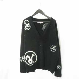 RICHARDSON ALL-OVER GLYPH CARDIGAN BLACK RIK-32320-B Size-L (ニット/セーター)