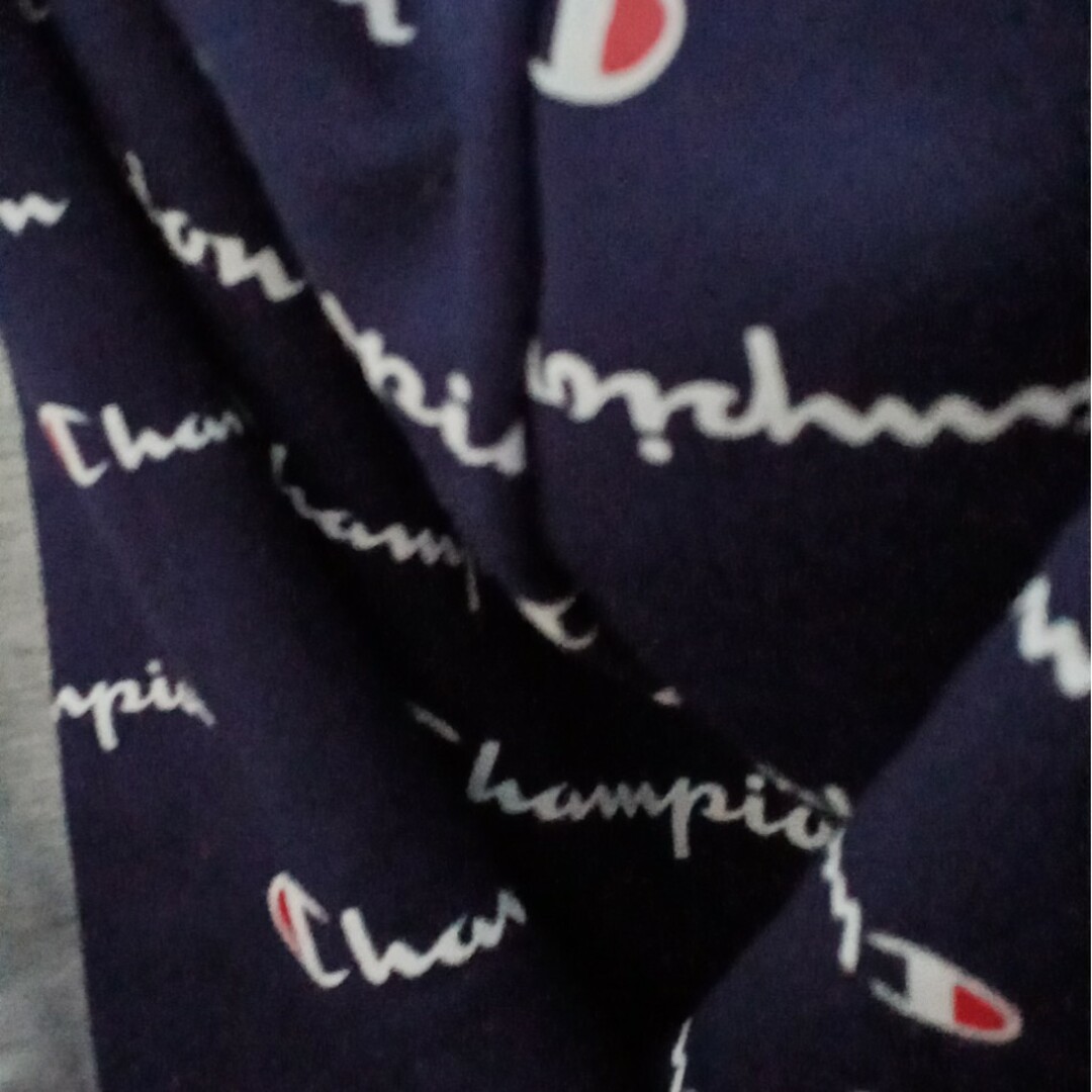 Champion(チャンピオン)の美品♡フード総柄♡Championスウェットパーカー オックスフォードグレー レディースのトップス(パーカー)の商品写真