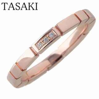 タサキ(TASAKI)のタサキ ダイヤ リング ピアノ 現行モデル 約9.5号 750SG RD-F2696型 新品仕上げ済 TASAKI 田崎真珠【17024】(リング(指輪))