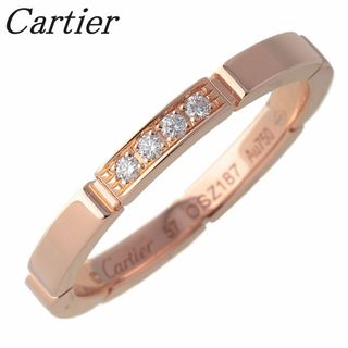 カルティエ(Cartier)のカルティエ ダイヤ リング マイヨン パンテール #57 4PD AU750PG 新品仕上げ済 Cartier【16959】(リング(指輪))