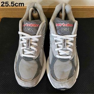 ニューバランス(New Balance)のアメリカUSA製 ニューバランス M990GL3  25.5cm グレー(スニーカー)