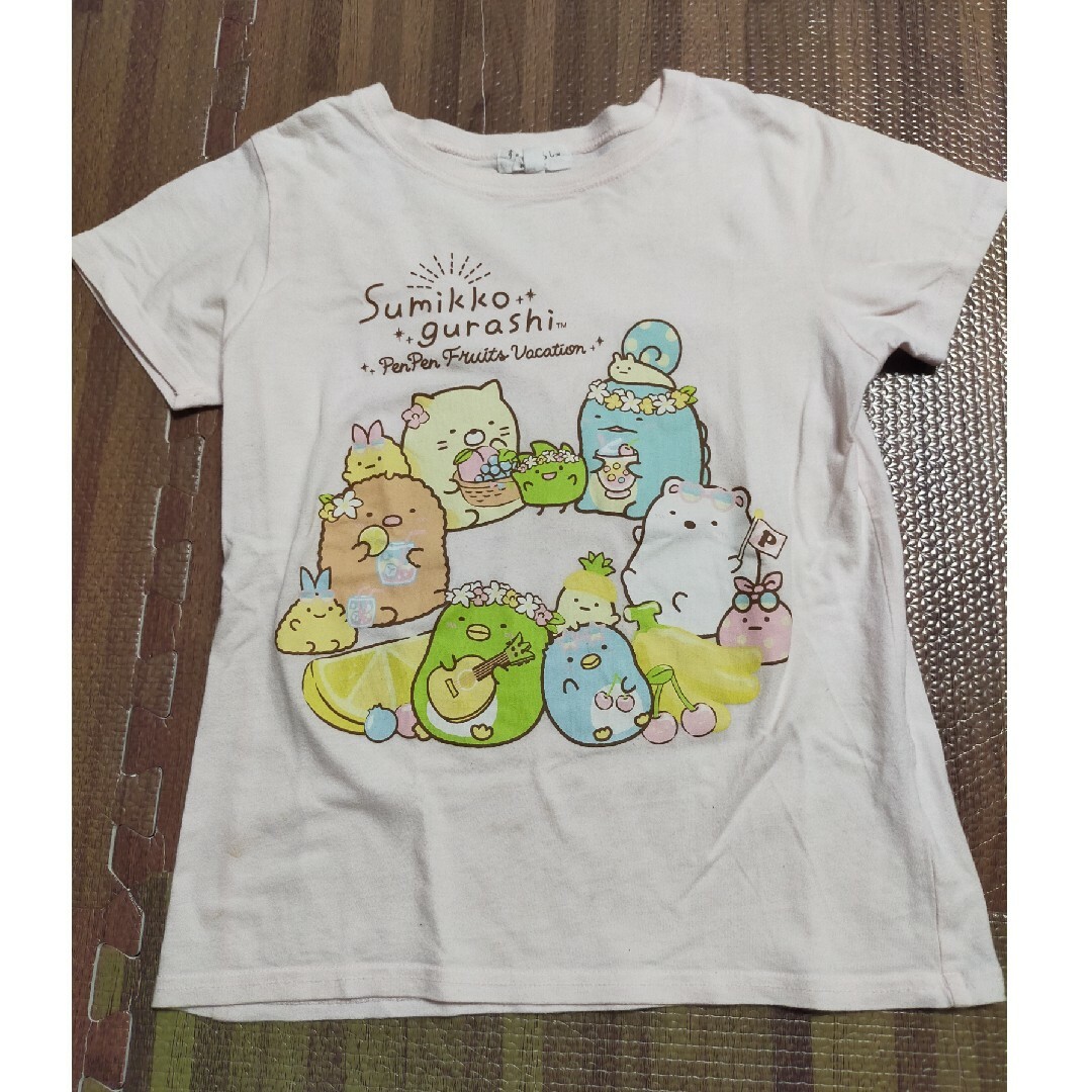 綿100%　すみっコぐらしTシャツ140 キッズ/ベビー/マタニティのキッズ服女の子用(90cm~)(Tシャツ/カットソー)の商品写真