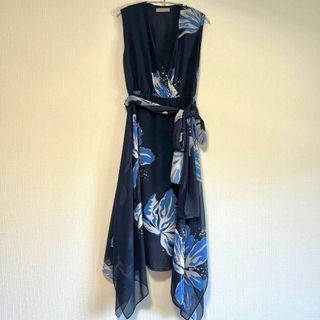 Max Mara - 美品 マックスマーラ マキシ丈ワンピース Aライン フレア 40 M 花柄