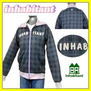 inhabitant - 【美品】インハビタント チェック柄 ロゴ フルジップ ジャージ ジャケット XS