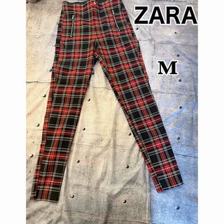 ザラ(ZARA)のZARA ザラ　レギンス　パンツ　チェック　レギパン　M(カジュアルパンツ)