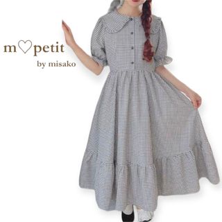 しまむら×青木美沙子 コラボ m♡petit by misako ワンピ　3L(ロングワンピース/マキシワンピース)