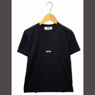 MSGM クルーネック ロゴ プリント 半袖 Tシャツ カットソー S