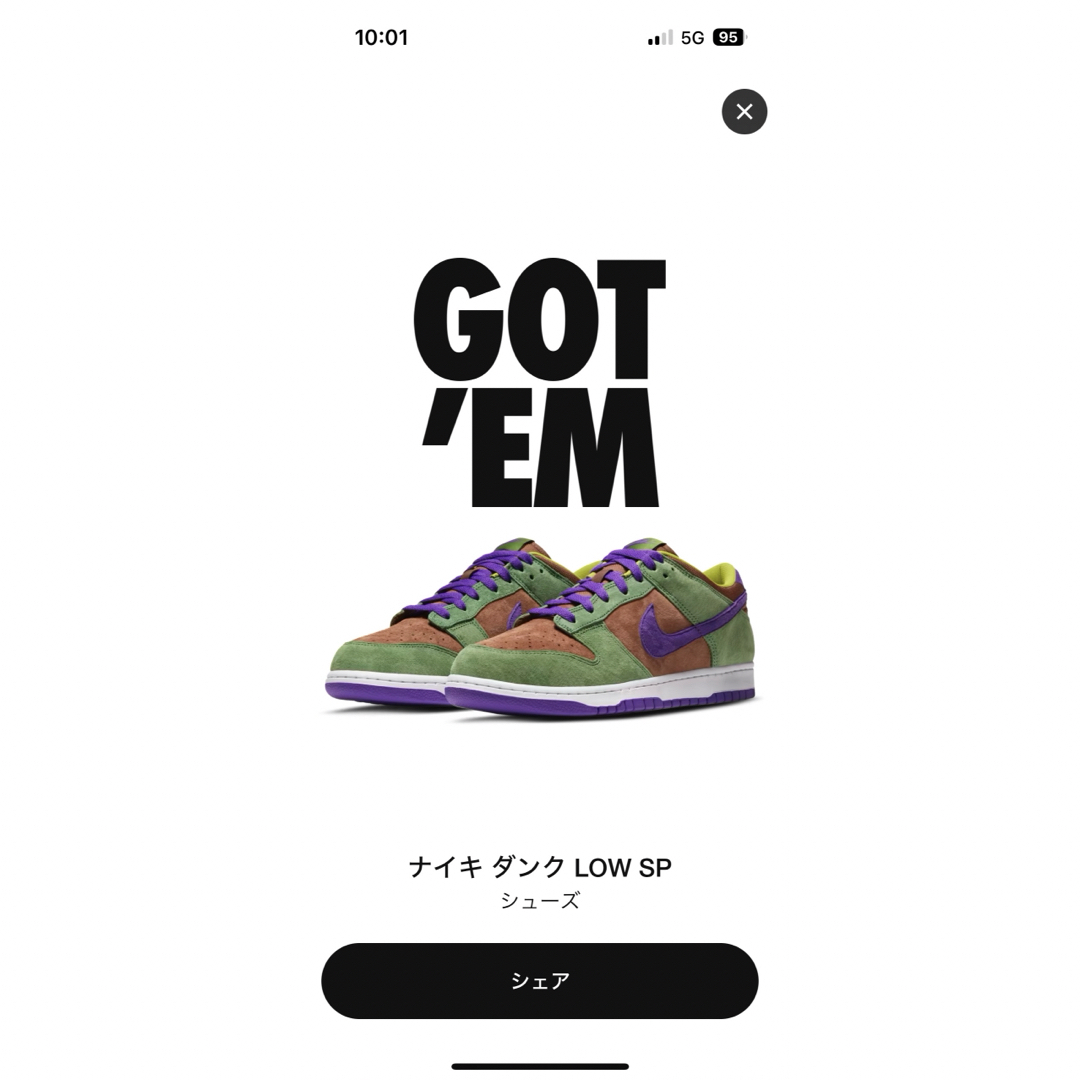 NIKE(ナイキ)のナイキダンクLow ベニヤ メンズの靴/シューズ(スニーカー)の商品写真