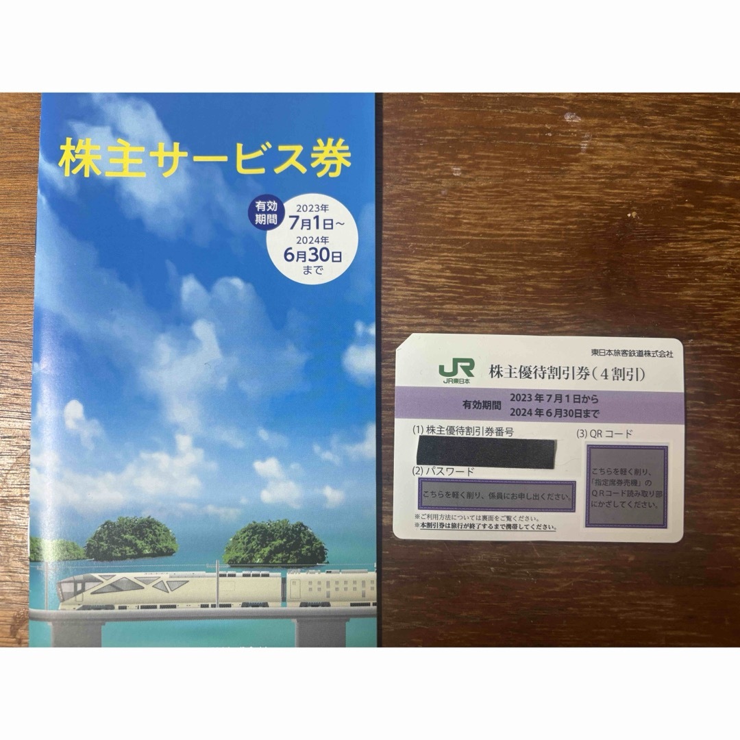 JR(ジェイアール)のJR東日本株主優待券 チケットの乗車券/交通券(鉄道乗車券)の商品写真