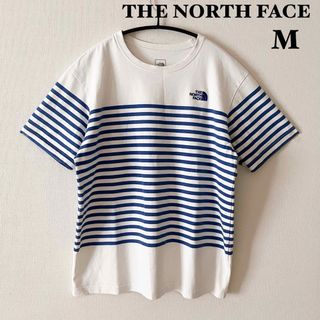 ザノースフェイス(THE NORTH FACE)のTHE NORTH FACE ザノースフェイス　ブルーボーダーTシャツ　M(Tシャツ/カットソー(半袖/袖なし))