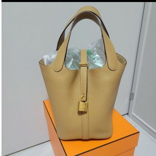 エルメス(Hermes)の超美品　HERMES　ピコタンpm ビスキュイ(ハンドバッグ)