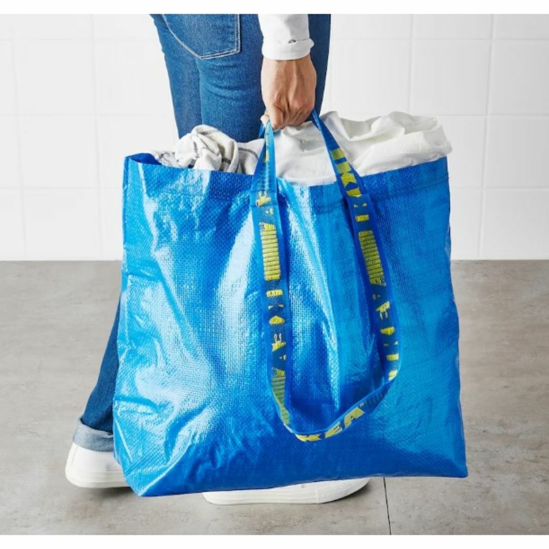 IKEA(イケア)のIKEA FRAKTA フラクタ　キャリーバッグ Mサイズ　3枚セット レディースのバッグ(エコバッグ)の商品写真