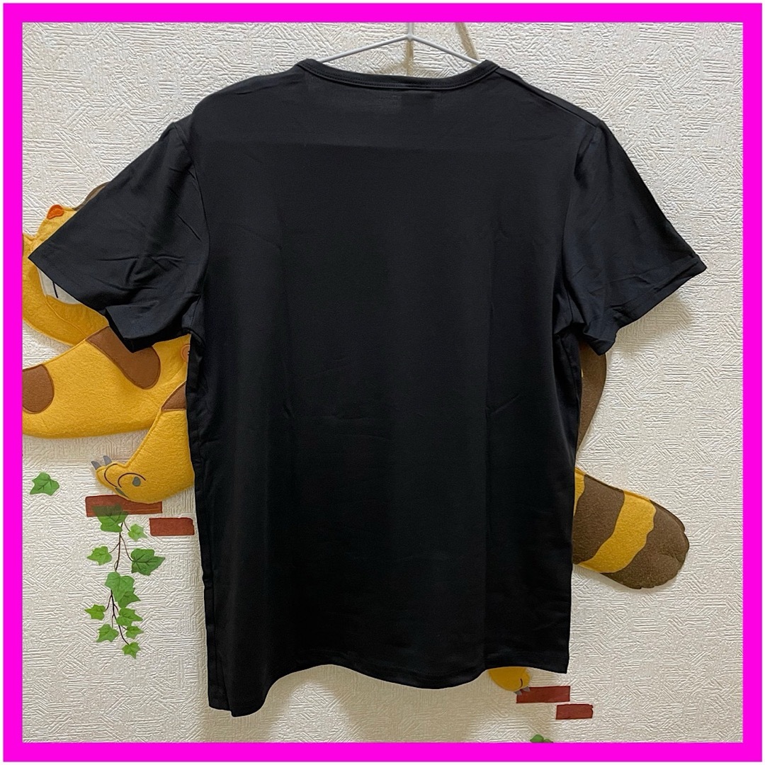 キャラクター　半袖プリント　Tシャツ　黒　Mサイズ　女性　夏服　新品　未使用品 レディースのトップス(Tシャツ(半袖/袖なし))の商品写真