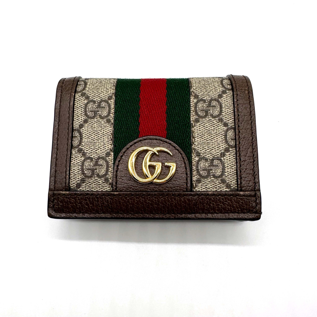 Gucci(グッチ)の【美品】GUCCI グッチ GGスプリーム オフィディア  二つ折り財布 レディースのファッション小物(財布)の商品写真