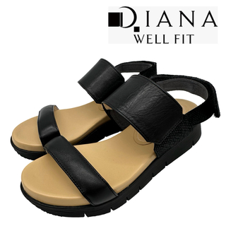 ダイアナ(DIANA)の〈美品〉DIANA WELL FIT ダイアナ【23.5】 ストラップ サンダル(サンダル)