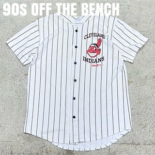 MLB - 90s USA製　クリーブランド　インディアンス　ベースボールシャツ　