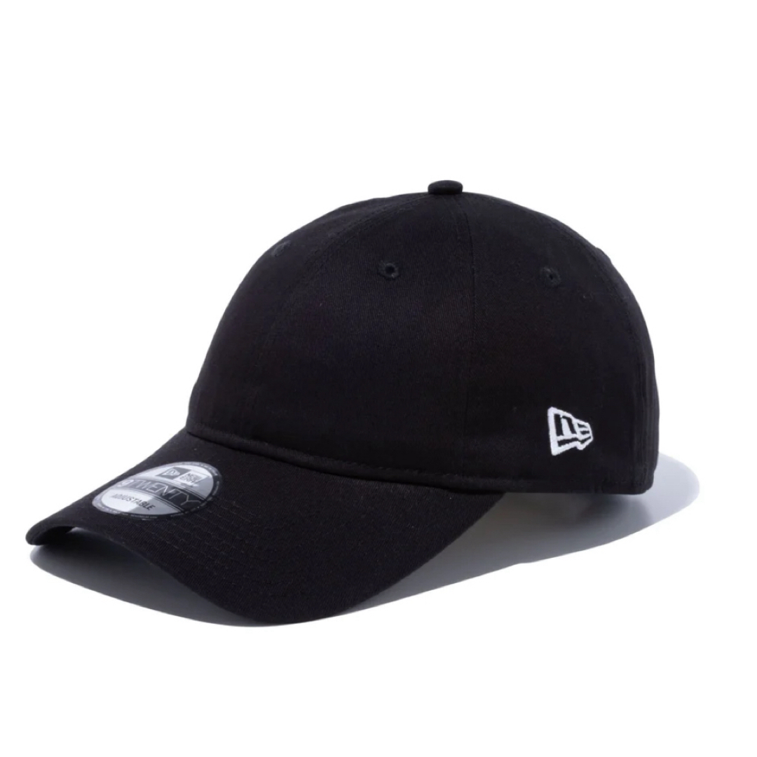 NEW ERA(ニューエラー)の9TWENTY ロングバイザー ノンウォッシュコットン ベーシック ブラック  レディースの帽子(キャップ)の商品写真