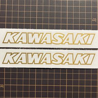 Kawasaki カッティングステッカー　苗字　2枚セット　転写シート付(ステッカー)