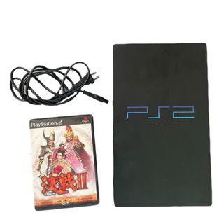 プレイステーション(PlayStation)のPS2本体❤ソフト1つ　セット　電源コード　ジャンク扱い　ゲーム機　即購入可能(家庭用ゲーム機本体)