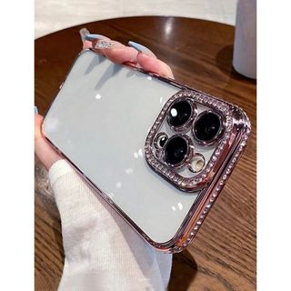 【新品】iPhone13ケース デコレーションローズゴールド