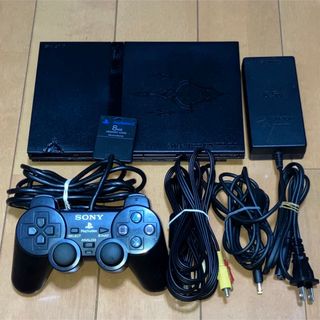 プレイステーション2(PlayStation2)のPS2 薄型本体セット FF限定モデル SCPH-75000FF ※やや難あり(家庭用ゲーム機本体)