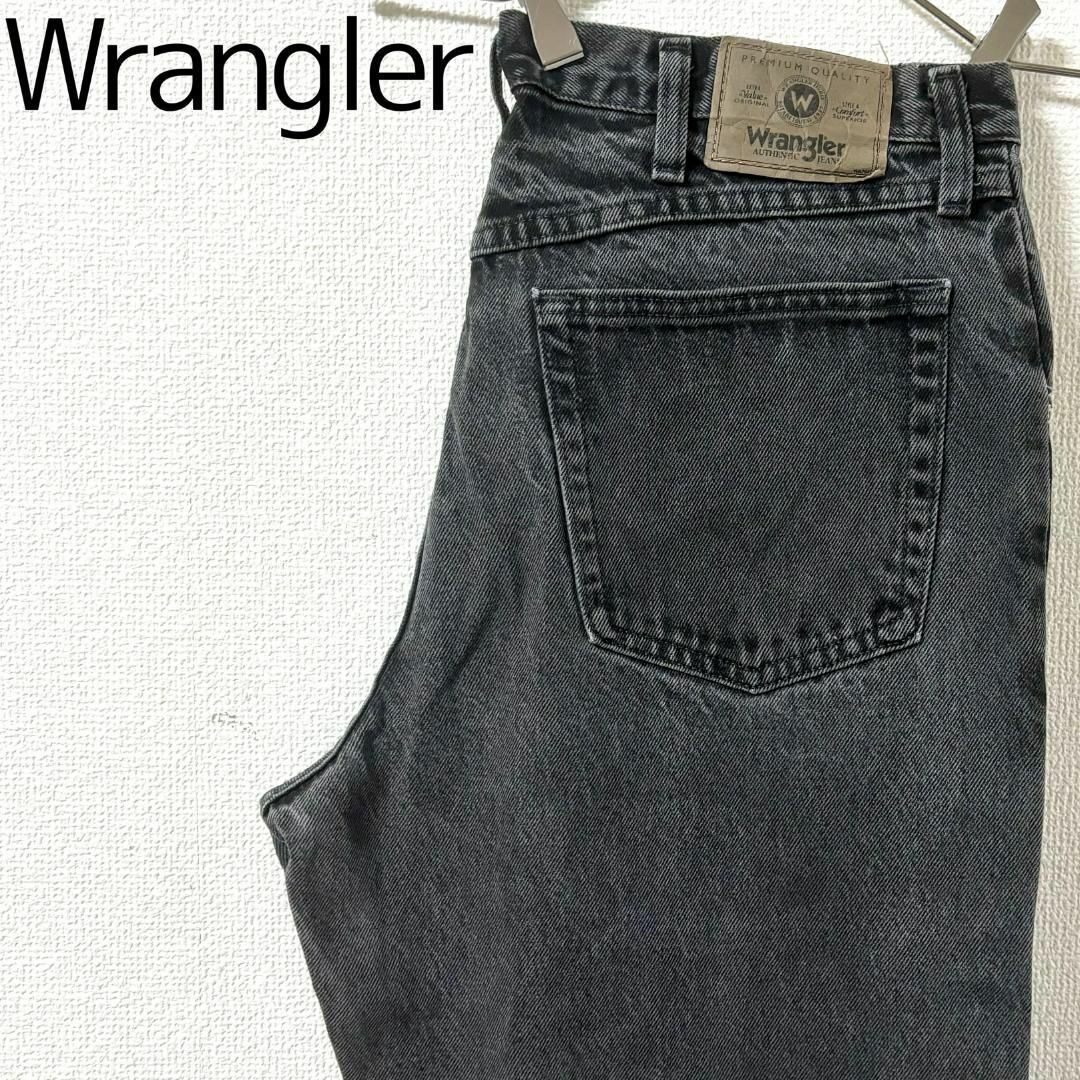 Wrangler(ラングラー)のWrangler ラングラー W33相当 ブラックデニム ボトム黒 8707 メンズのパンツ(デニム/ジーンズ)の商品写真