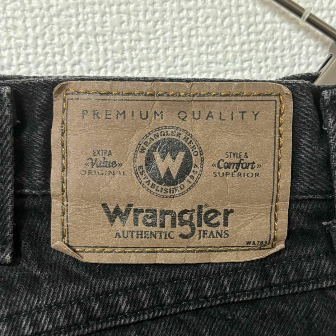 Wrangler(ラングラー)のWrangler ラングラー W33相当 ブラックデニム ボトム黒 8707 メンズのパンツ(デニム/ジーンズ)の商品写真