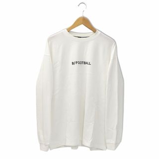 アザー(other)のB/ オーバーサイズ ライフ イズ フットボール 長袖 Tシャツ L ホワイト(Tシャツ/カットソー(七分/長袖))