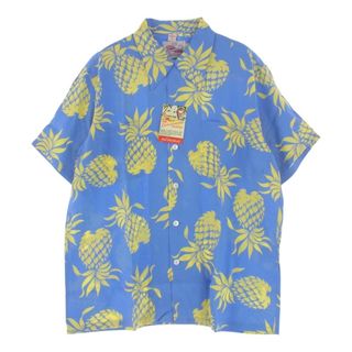 TAILOR TOYO テイラー東洋 半袖シャツ DK36201 DUKE KAHANAMOKU SP DUKE'S PINEAPPLE デューク カハナモク スペシャル デュークス パイナップル アロハ ハワイアン 半袖 シャツ ライトブルー系 M【極上美品】【中古】(タンクトップ)