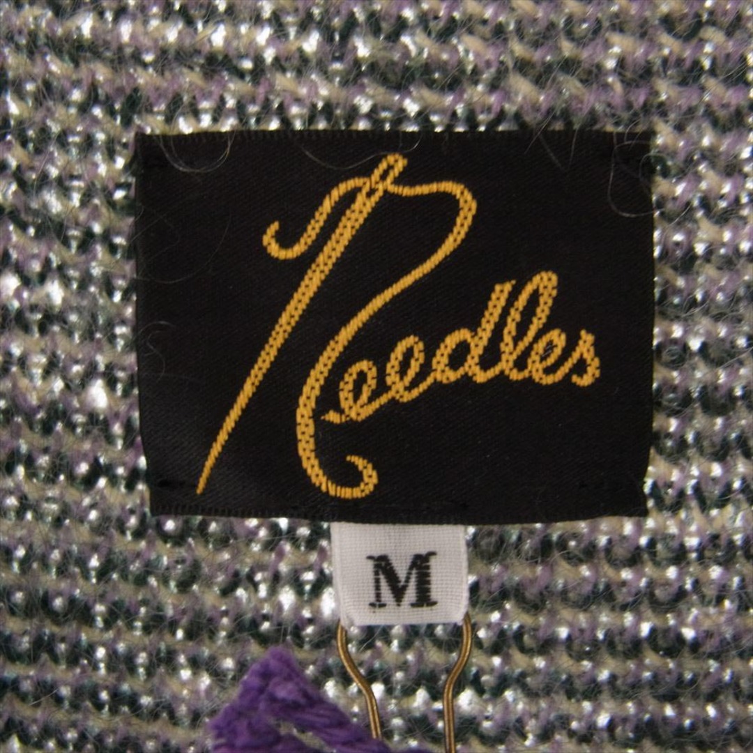 Needles(ニードルス)のNeedles ニードルス カーディガン 22AW LQ272 Mohair Cardigan Diamond モヘア ダイヤモンド カーディガン マルチカラー系 M【美品】【中古】 メンズのトップス(カーディガン)の商品写真