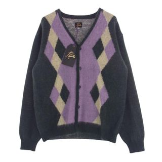 ニードルス(Needles)のNeedles ニードルス カーディガン 22AW LQ272 Mohair Cardigan Diamond モヘア ダイヤモンド カーディガン マルチカラー系 M【美品】【中古】(カーディガン)