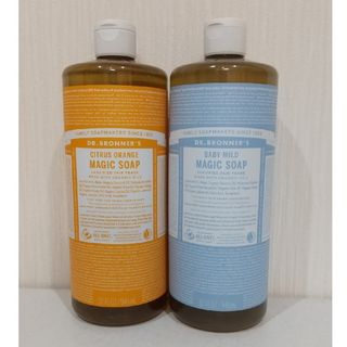 ドクターブロナー(Dr.Bronner)のマジックソープ  シトラスオレンジ   ベビーマイルド  946ml(ボディソープ/石鹸)